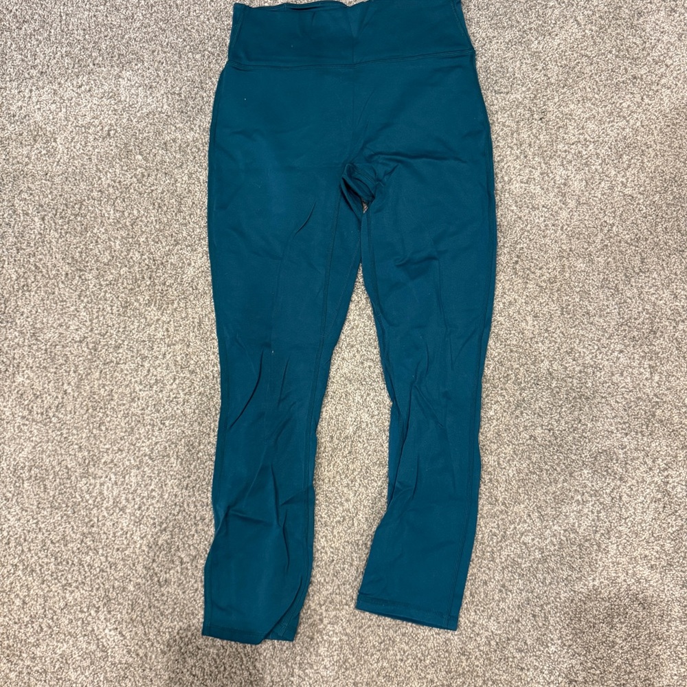 Fabletics teal High-Waisted Leggings Capri length